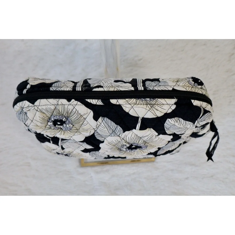 Vera Bradley Camellia Medium Zip Cosmetic Bag Case Travel